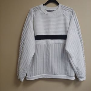 David Taylor Men's Black and White Striped Sweatshirt